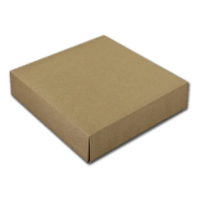 Afbeelding van Taartdoos 21x21x5cm. Kraft 3st