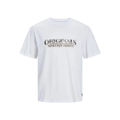 Afbeelding van JACK &amp; JONES JORGRAND Branding Tee SS Crew Neck BLK, wit (bright white), M