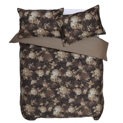 Afbeelding van M.M Linen Desdemona Dekbedovertrek Tweepersoons 200x200/220 cm Bruin