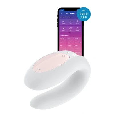 Afbeelding van Satisfyer Double Joy Wit GRATIS TOY bij iedere bestelling v.a. 40,