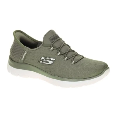 Afbeelding van Skechers Womens Slip Ins: Summits Diamond Dream Runners, Olijf, 37 EU