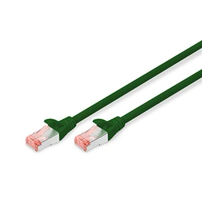 Afbeelding van DIGITUS LAN kabel Cat 6 5m RJ45 netwerkkabel S/FTP afgeschermd Compatibel met 6A &amp; 7 Groen