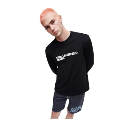 Afbeelding van Karl Lagerfeld Jeans Longsleeve, Heren, Maat: Small, Black