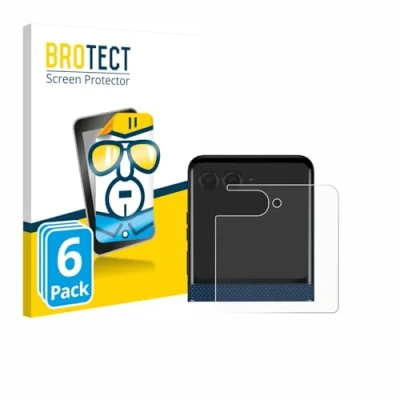 Afbeelding van BROTECT Screenprotector voor Motorola Razr 60 (Achterdisplay) Folie Beschermfolie transparant (6 Stuks)