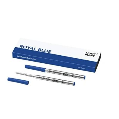 Afbeelding van Montblanc Royal Blue 116213 balpen reservevullingen M 2 x balpenvulling blauw navulling