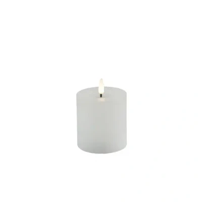 Afbeelding van led kaars Countryfield Wit 7,5x8cm kaarsen met flikkerende vlam