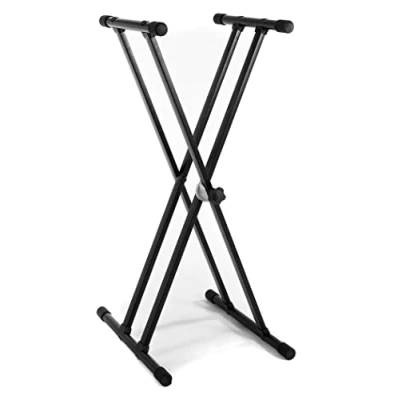 Afbeelding van BSX 900553 Easy Gear System keyboardstandaard (hoogte 70 100 cm, diepte 40 dubbele stang) KS 30B streep