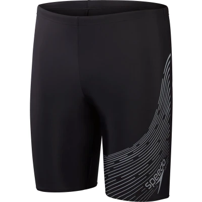 Afbeelding van Speedo MENS Medley LOGO Jammer Zwemshorts, Heren, Maat: 4, Black/charcoal