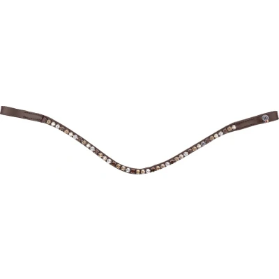 Afbeelding van Waldhausen Frontriem X Line Glam Bruin/Goud/Beige/Zilv Full