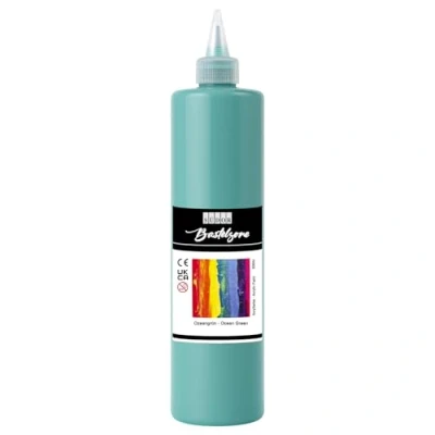 Afbeelding van SÜDOR Acrylverf 500 ml Geschikt voor acrylgietering, sterk gepigmenteerde schilderverf schilderkunst op hout, canvas, steen, papier, stof, metaal. Waterbestendig. Veganistisch (oceaangroen)