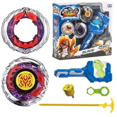 Afbeelding van Infinity Nado Spinning Tops para Niños de Juguete Metal, Battle Top Launcher Toy Boys, Boys from 5 6 7 8 9 10 11 12 years, YW624502 Fiery Blade Game