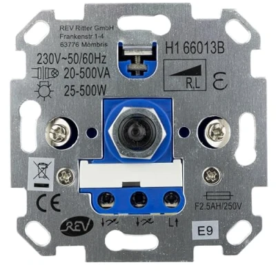 Afbeelding van REV 0399610006 Dimmer Inzetstuk Technik Wit, Blauw
