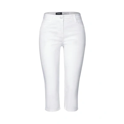 Afbeelding van Cecil Capri Jeansshort, Dames, Maat: 26, Weiß