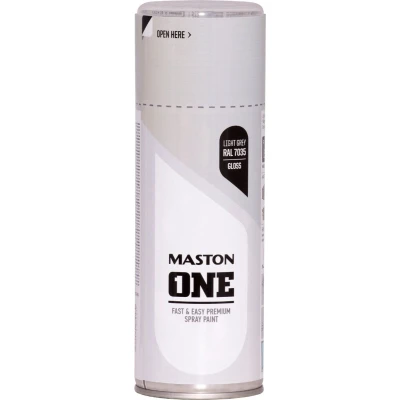 Afbeelding van Maston ONE spuitlak hoogglans lichtgrijs (RAL 7035) 400 ml