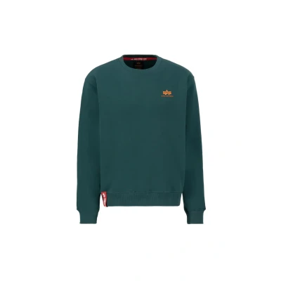 Afbeelding van Alpha Industries Small LOGO Sweater, Heren, Maat: Small, Force green