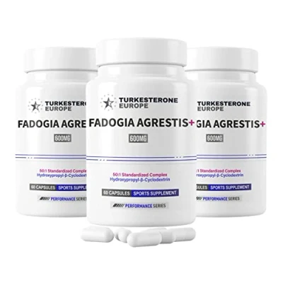 Afbeelding van 3 Pack Fadogia Agrestis+™ 50:1 Complex met Hydroxypropyl β Cyclodextrine 180 Capsules (600mg)