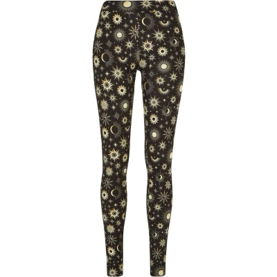 Afbeelding van Urban Classics SOFT AOP Legging, Dames, Maat: 5XL, Blacksun