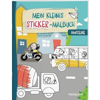 Afbeelding van Mein kleines Sticker Malbuch. Fahrzeuge: Stickern und Malen für Kinder ab 4 Jahren