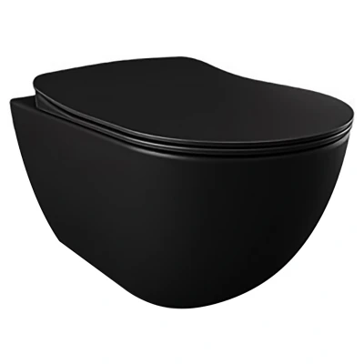 Afbeelding van Wandcloset BWS Freedom met Bidet Mat Zwart Excl zitting