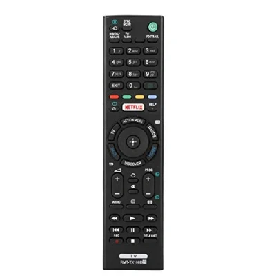 Afbeelding van ASHATA TV Afstandsbediening voor Sony Televisie Controller Vervanging RMT TX100D, TX101J, TX102U, TX102D, TX101D, TX100E, TX101 Zwart