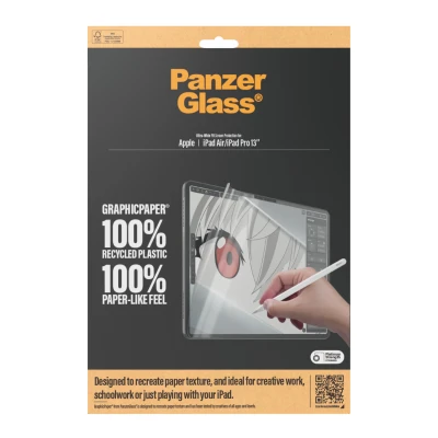 Afbeelding van Screenprotector iPad Air 13 inch (2024) M2: PanzerGlass GraphicPaper Folie (plastic)