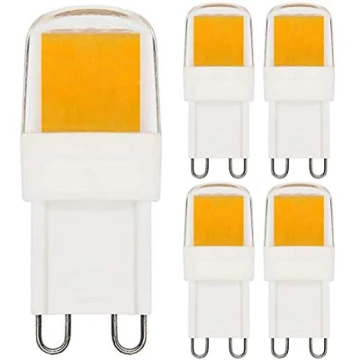 Afbeelding van ZHENMING 2W G9 LED Warm Wit 3000K Vervangt 10W 15W 20W Halogeenlampen, Kort Type Dimbaar 230V, 5st
