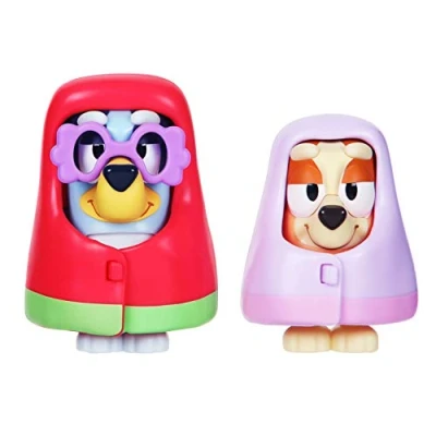Afbeelding van Bluey en Bingo Grannies Speelset: gelede 2,5 inch actiefiguren 2 pack inclusief afneembare dekens bril officieel verzamelspeelgoed