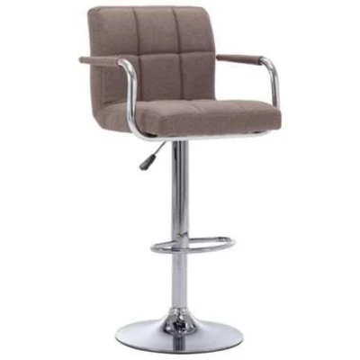 Afbeelding van Barstoel stof taupe