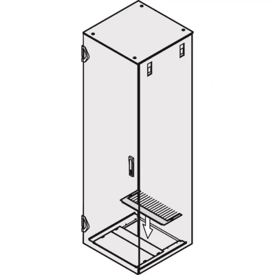 Afbeelding van Schroff 23130134 19 inch Afdekking met borstels voor patchkast Zwart