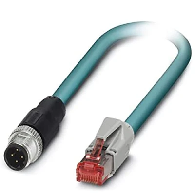 Afbeelding van Phoenix Contact 1403499 M12 / RJ45 Netwerkkabel, patchkabel CAT 5e SF/UTP 3.00 m Groen Vlambestendig, Snagless 1 stuk(s)
