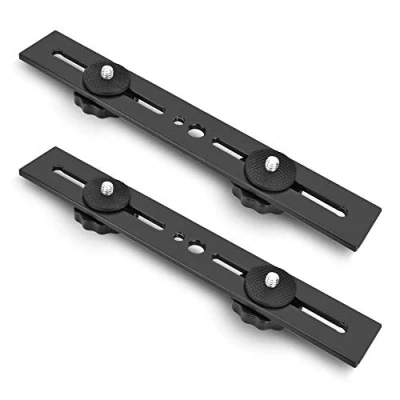 Afbeelding van UTEBIT Dual DSLR Flash camera Bracket 2 stuks flitshouder Licht 20,5 cm statief montage voor 1/4 inch schroef Studio Video Light Stand