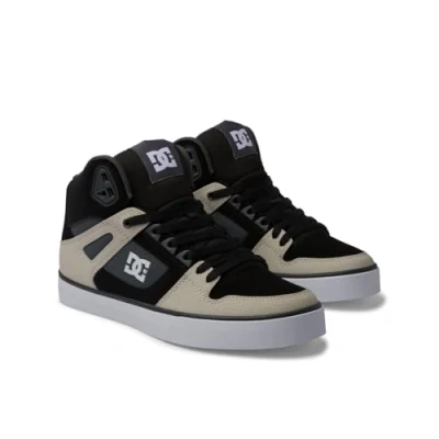 Afbeelding van DC Shoes PURE WC Sneakers hoog, Maat: 42, Xksc black grey brown Leer en textiel