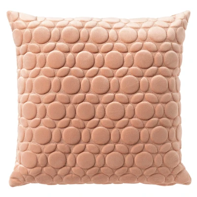 Afbeelding van Dutch Decor KAISA Sierkussen 45x45 cm 3D print effen kleur Pink Sand roze
