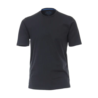 Afbeelding van Redmond Regular Fit T Shirt ronde hals nachtblauw, Effen