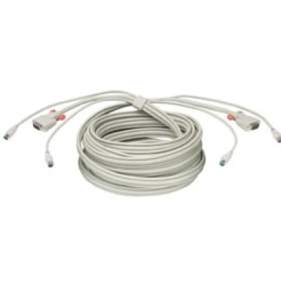 Afbeelding van Lindy KVM Cable 3m toetsenbord video muis (kvm) kabel Wit