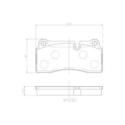 Afbeelding van Brembo Remblokset P 06 111