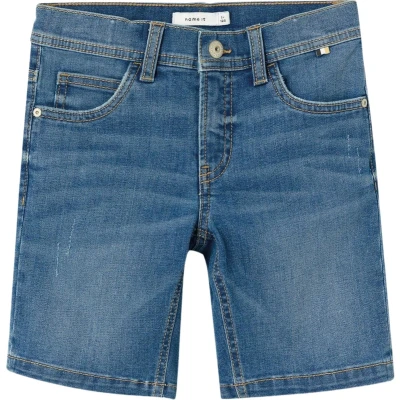 Afbeelding van NAME IT NKMSILAS SLIM L DNM SHORTS 9896 IC TB Jongens Jeans Maat 128