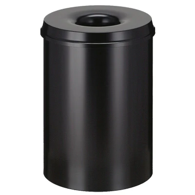 Afbeelding van Papierbak vlamdovend 30ltr zwart
