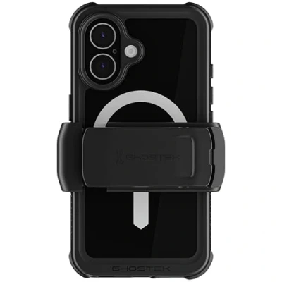 Afbeelding van Ghostek Nautical Waterproof MagSafe Case + Belt Swivel Holster Apple iPhone 16 Black