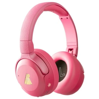 Afbeelding van POGS The Turtle Draadloze over ear koptelefoon noise cancelling ANC Microfoon Bluetooth Volumebegrenzing Roze