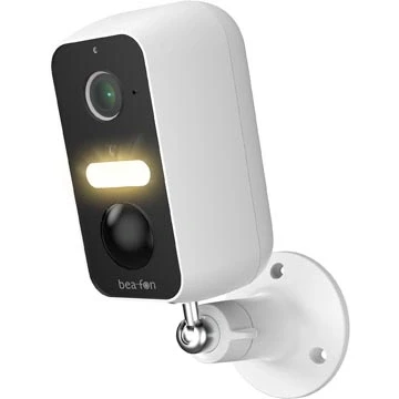 Afbeelding van Bea fon/Smart Home/Safer 3L / draaibare bewakingscamera voor buiten met ledlicht 3MP Super HD camera IP65 bescherming tegen waterstralen en stofdicht/wit/netwerk 2,4 G WiFi