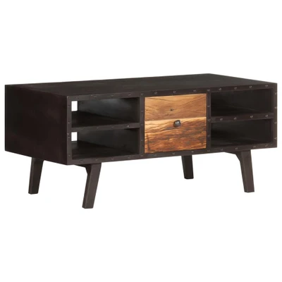 Afbeelding van Salontafel 100x50x45 cm massief gerecycled hout
