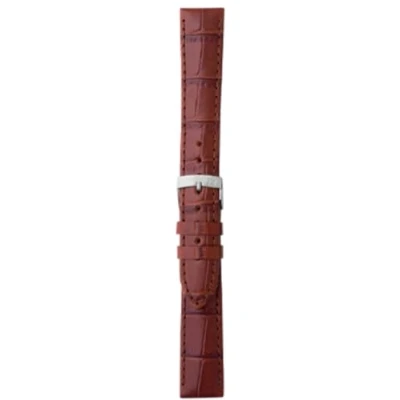 Afbeelding van Morellato horlogeband Samba X2704656032CR22 / PMX032SAMBA22 Croco leder Donkerbruin 22mm + standaard stiksel