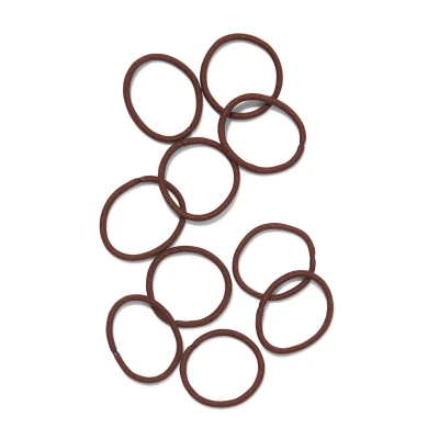 Afbeelding van HEMA Haarelastiekjes Bruin 10 Stuks (bruin)
