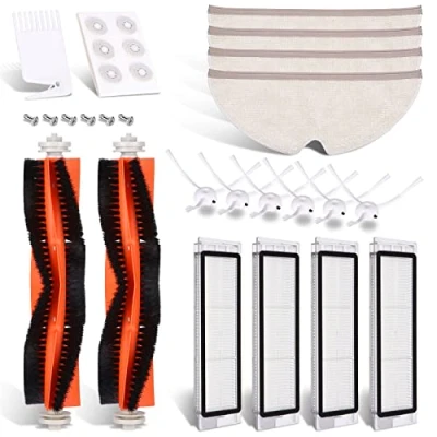 Afbeelding van Accessoires voor Xiaomi Roborock S5 Max S6 Pure maxV S50 stofzuiger met 2 centrale borstels, 6 zijborstels, 4 HEPA filters enz. accessoireset