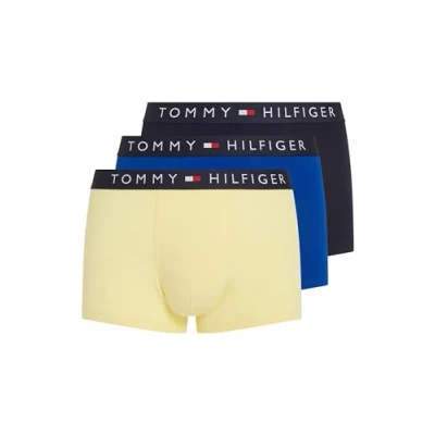 Afbeelding van Tommy Hilfiger Heren 3P Trunk Ultra Blauw/Des Sky/Country Geel S, Geel, S