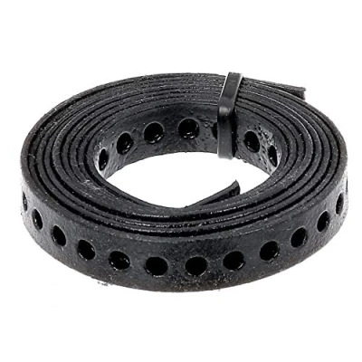 Afbeelding van Alberts 334222 Gaatjesband met of zonder afrolcassette zwarte kunststof coating breedte 20 mm lengte 1,5 m
