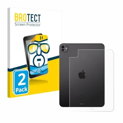Afbeelding van BROTECT Screenprotector voor Apple iPad Pro 11&quot; WiFi 2024 (Achterkant) Folie Beschermfolie transparant (2 Stuks)