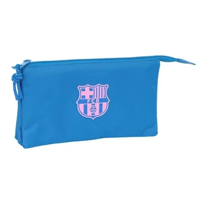 Afbeelding van Safta F.C.Barcelona meisjesetui voor kinderen, ideaal schoolleeftijd, comfortabel en veelzijdig, kwaliteit duurzaamheid, 22 x 3 12 cm, indigoblauw, Index, Standaard, casual