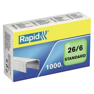Afbeelding van Rapid Nieten 26/6 gegalvaniseerd standaard 1000 stuks